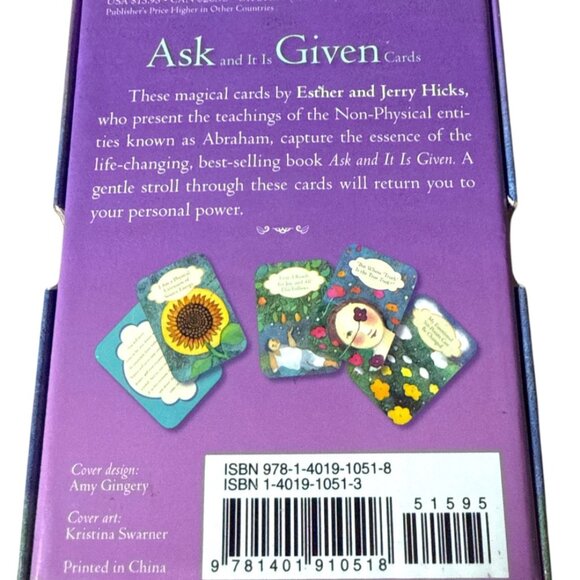 Ask and It Is Given Cards 60-Card Deck Esther & Jerry Hicks Abraham Like New - Picture 3 of 6